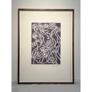 André Masson (1896–1987) – “rencontre” – Original Print, Signed And Numbered 4/50 – France, 197
