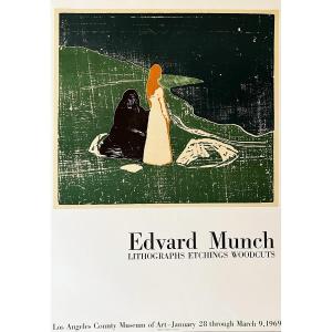 Edward Munch, Los Angeles Exhibition Poster