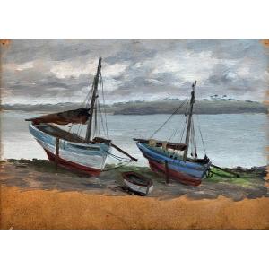 Breton School, Boats In Douarnenez