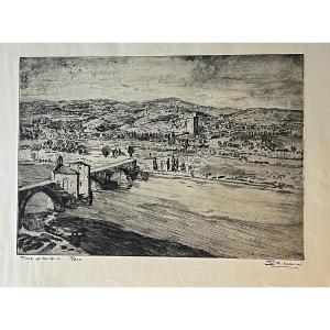 The Pont d'Avignon, By Paul-auguste Masui