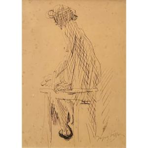 Jacques Villon, Ink Drawing