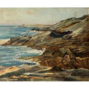 Rocky Coast, 1906, Albert Poignant