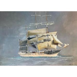 Three-masted Barques, By Claude Le Baube