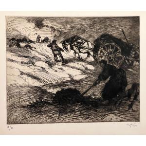 The Seaweed Cart, Brittany, Georges Gobo