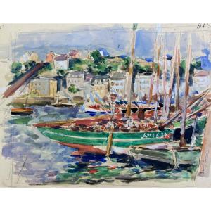 The Port Of Audierne, Brittany, By Bernard Boesch