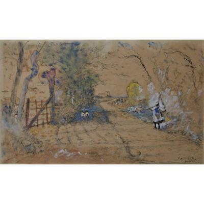 Léon Duval-gozlan, On The Way To The Sea, Quiberon.