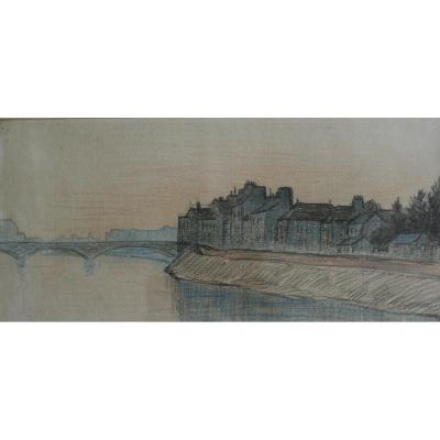 Léo Gausson, Landscape Of Lagny Sur Marne