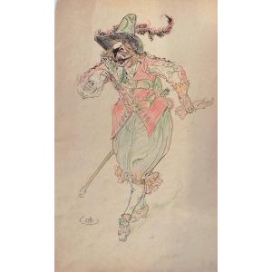 The Musketeer With A Blindfold, Lubin De Beauvais, 1910