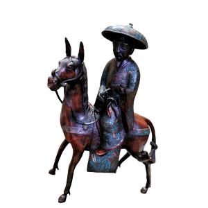 Cloisonné Bronze "toba", Japan, Antiquity From The 19th Century.