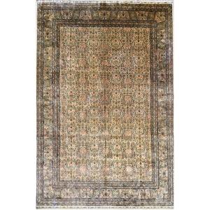 Ghoum Silk Carpet, Iran, Shah Period, Circa 1960. 