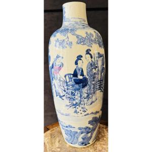 Large Chinese Qinq Porcelain Vase 19 Century