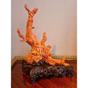 Corail Chine High Chinese Dignitary Accompanied By Several Children - China Beijing 1930