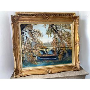 Paris Landscape Signed Dated 1960