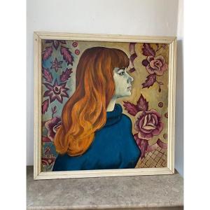 Russian Signed Portrait From 1972
