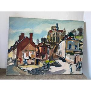 Village View Attributed To Georges Pacouil