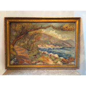 Landscape Of Menton Signed From 1934