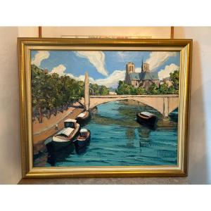 The Seine And Notre Dame De Paris