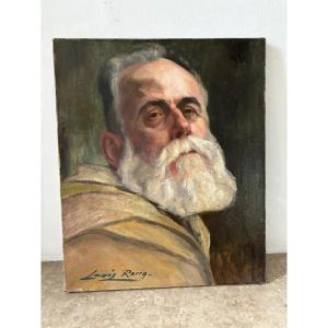 Portrait Of A Man Signed Louis Racca