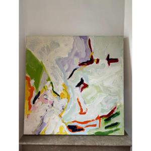 Signed Modern Abstract Composition