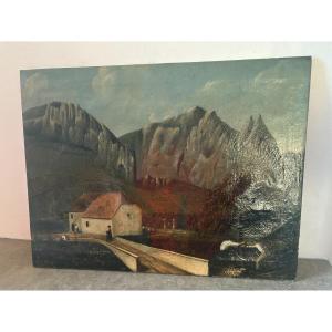 19th Century Mountainous Landscape