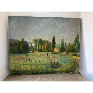 Moulin De Longchamp 1935 Signed