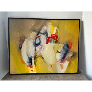 Russian Abstract Painting From 1991