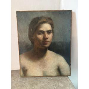 Portrait Of A Woman Signed Leon Kelly (1901-1982)