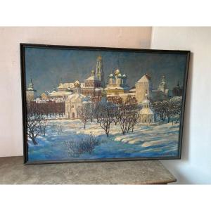 Snowy Landscape In The Style Of The Russian School