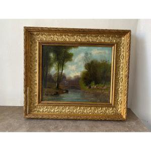 Landscape Signed Camille Bernier (1823-1923)