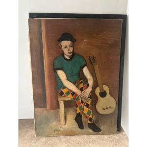 Clown Portrait Signed Fillon