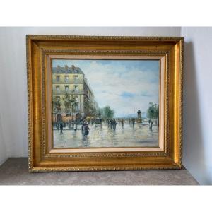 The Banks Of The Seine, Signed A. Richmond