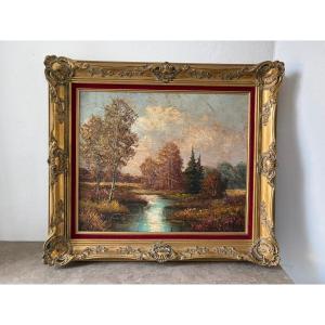 Lakeside Landscape By Mogisse