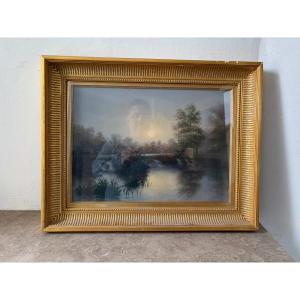 Landscape Signed Cécile Jubert (1885)