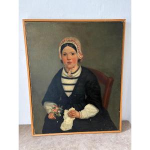 Portrait Of A Young Girl Dated 1852