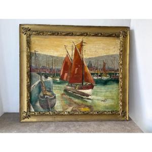 Breton Landscape Signed Meunier From 1933