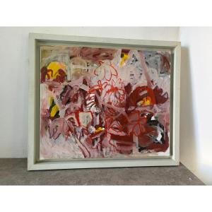 Abstract Chinese Composition Signed Mali (1957)