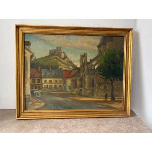 Village Des Andelys Signed