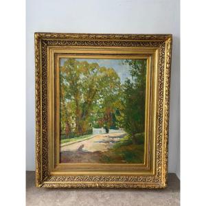 A Walk In The Park By Rasumny (1869-1940)