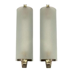 Pair Of Art Deco Style Sconces, 1950 Period