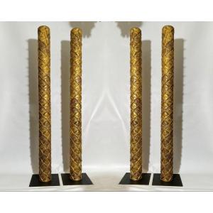 Four Ornamental Columns, France, Circa 1850