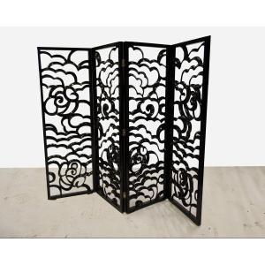 Large Four-leaf Screen “camelia” Model, Christopher Guy, Indonesia, Circa 2010