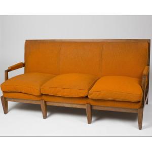 Three-seater Sofa, In The Style Of Léon Jallot, Paris, France, Circa 1940