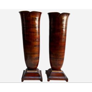 Pair Of Monumental Vases, Christopher Guy, Indonesia, Circa 2000
