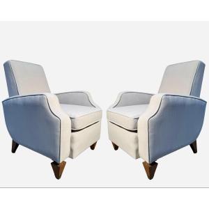 Pair Of Armchairs, By Jacques Quinet (1918-1992), France, Circa 1955