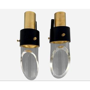 Pair Of “saga” Sconces, By Kay Kørbing, Lyfa Editions, Denmark, Circa 1960