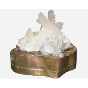Large “gypsum” Light Sculpture, Richard Faure, Paris, France, Circa 1980