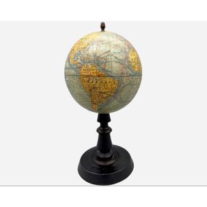 Small Terrestrial Globe By Joseph Forest, Paris, France, Circa 1890 / 1900