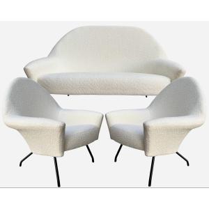 Three-room Living Room, Model 770, By Joseph-andré Motte, Steiner Editions, Germany, Circa 1958