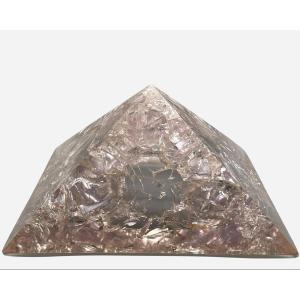 Large Fractal Resin Pyramid, By Pierre Giraudon, Paris, France, Circa 1965
