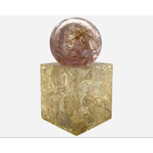 Sphere Sculpture, By Pierre Giraudon, Paris, France, Circa 1980